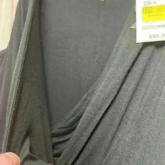 NWT RebelWilsonXAngels black knit wrap dress Size 1X Item# 6M - Picture 10 of 11